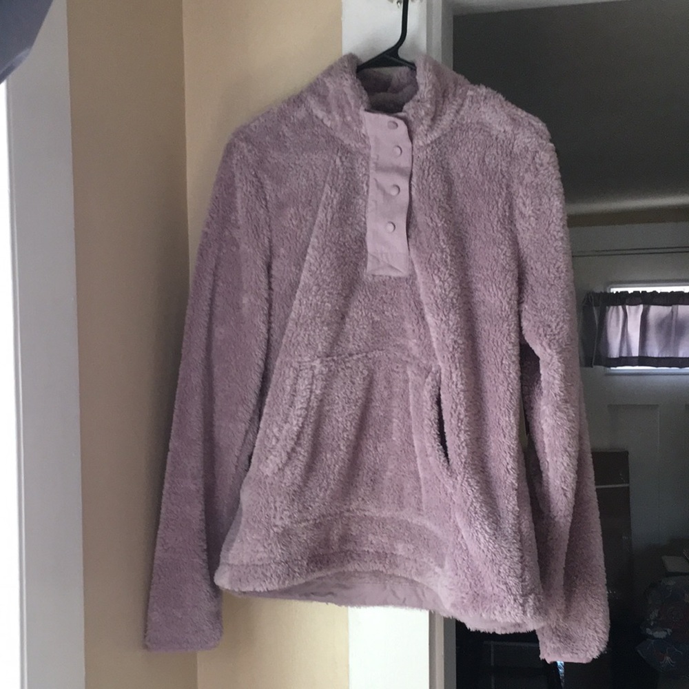 NWT Eddie Bauer Size L Purple Pullover Sweatshirt